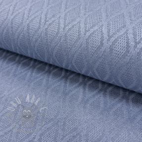 Tricot Knitted jacquard Diamond baby blue
