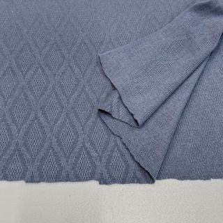 Tricot Knitted jacquard Diamond baby blue