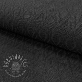 Tricot Knitted jacquard Diamond black