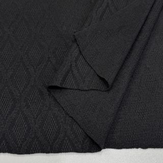 Tricot Knitted jacquard Diamond black