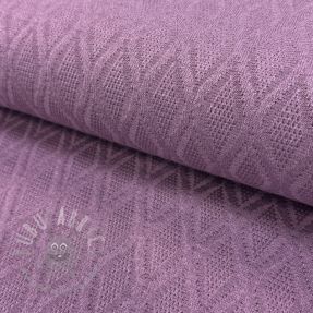 Tricot Knitted jacquard Diamond lavender