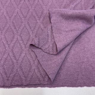 Tricot Knitted jacquard Diamond lavender