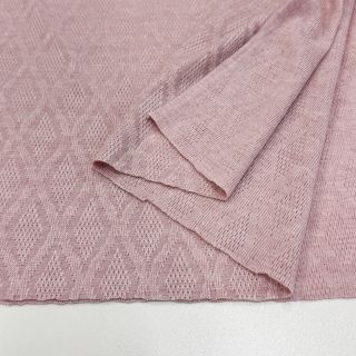 Tricot Knitted jacquard Diamond light pink