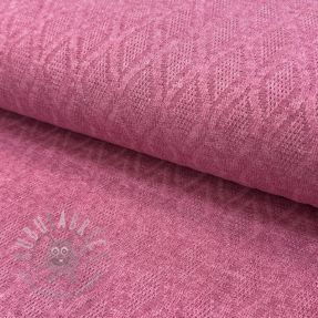 Tricot Knitted jacquard Diamond pink
