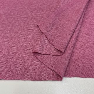 Tricot Knitted jacquard Diamond pink