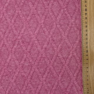 Tricot Knitted jacquard Diamond pink