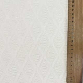 Tricot Knitted jacquard Diamond off white