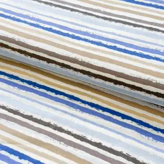 Țesătură din bumbac Small stripes Snoozy old blue