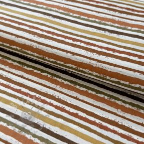 Țesătură din bumbac Small stripes Snoozy brick