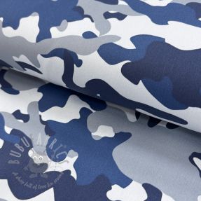 JEANS DENIM STRETCH Camouflage blue