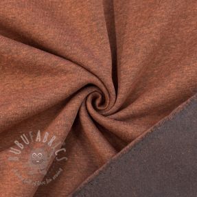 Jerse trening pieptănat MELANGE brick