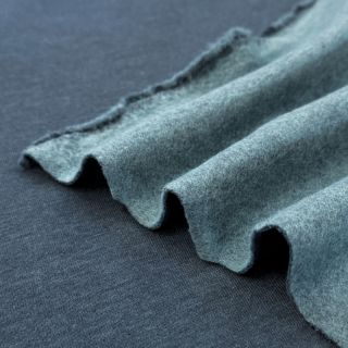 Jerse trening pieptănat MELANGE dark petrol