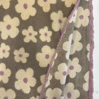Stofă palton TEDDY JACQUARD Flowers taupe/beige