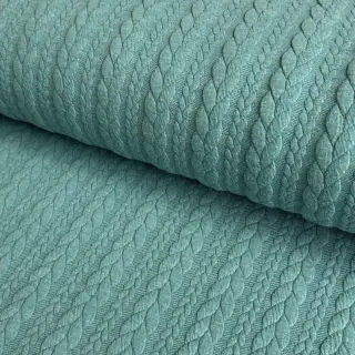 Tricot Knitted jacquard Cably dark green