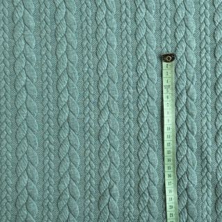 Tricot Knitted jacquard Cably dark green