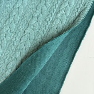 Tricot Knitted jacquard Cably dark green