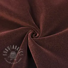 Tesătură din catifea VELVET LIGHT reddish brown