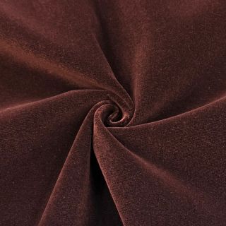 Tesătură din catifea VELVET LIGHT reddish brown