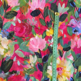 Țesătură din bumbac VOILE Flower explosion digital print