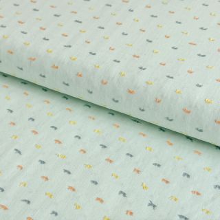 Țesătură din bumbac DOBBY Patch light mint