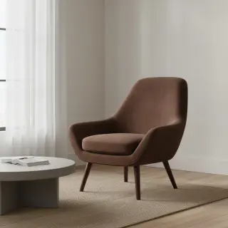 Tesătură din catifea VELVET LIGHT reddish brown