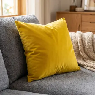 Tesătură din catifea VELVET LIGHT ochre