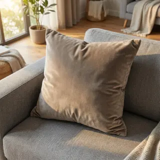 Tesătură elastică din catifea VELVET STRETCH taupe