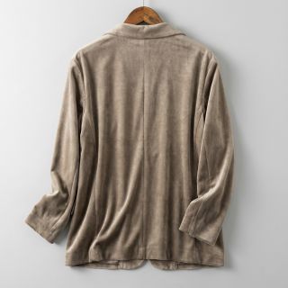 Tesătură elastică din catifea VELVET STRETCH taupe