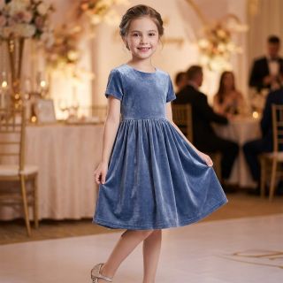 Tesătură elastică din catifea VELVET STRETCH blue