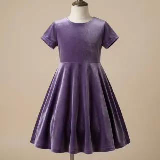 Tesătură elastică din catifea VELVET STRETCH violet