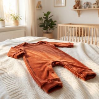 Tesătură elastică din catifea VELVET STRETCH brick