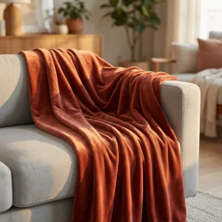 Tesătură elastică din catifea VELVET STRETCH brick