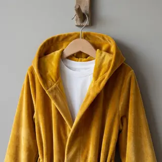 Tesătură elastică din catifea VELVET STRETCH ochre