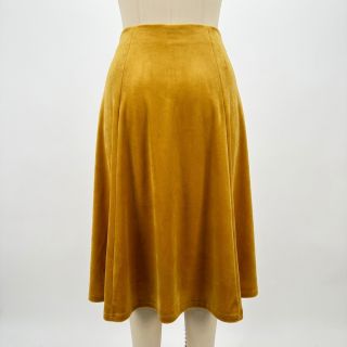 Tesătură elastică din catifea VELVET STRETCH ochre