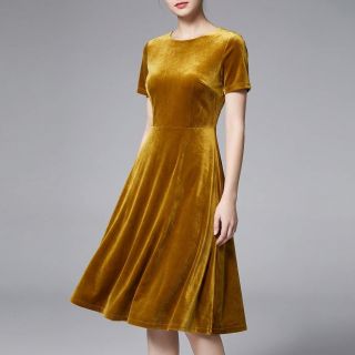 Tesătură elastică din catifea VELVET STRETCH camel