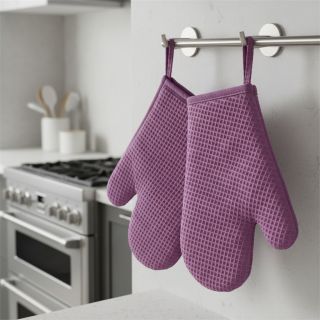 Țesătură din bumbac waffle pink