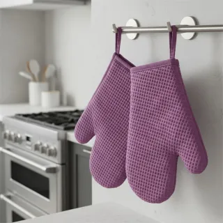 Țesătură din bumbac waffle pink