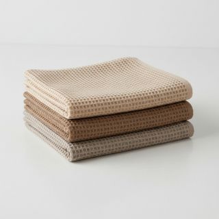 Țesătură din bumbac waffle khaki