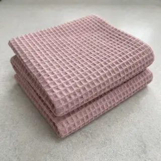 Țesătură din bumbac waffle lilac