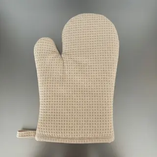 Țesătură din bumbac waffle light sand