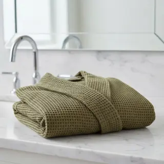 Țesătură din bumbac waffle moss green