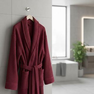 Țesătură din bumbac waffle berry