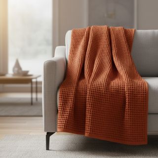 Țesătură din bumbac waffle terra