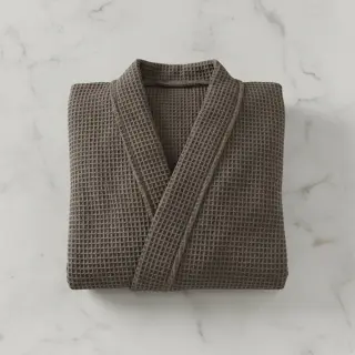 Țesătură din bumbac waffle anthracite