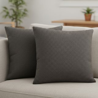 Țesătură din bumbac waffle anthracite