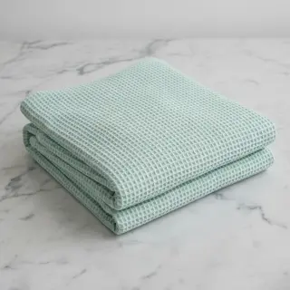 Țesătură din bumbac waffle mint