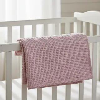 Țesătură din bumbac waffle old rose