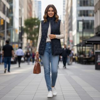 Material textil matlasat Round navy