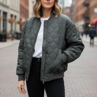 Material textil matlasat Round moss green