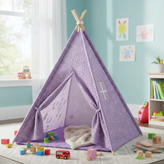 Material textil matlasat Flowers lavender